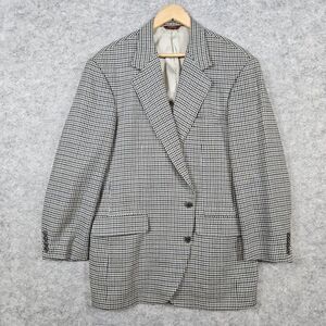 Corbin Men's Blazer‎ Size 42 Multi-Color Houndstooth Tweed Canterbury Clothiers